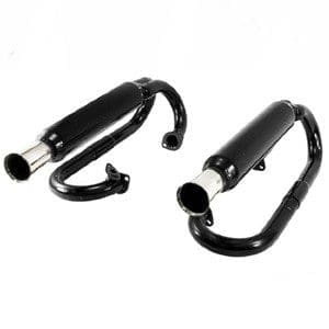 EXHAUST BUGGY TWIN SYSTEM SGLE CARB - 00-3376-0