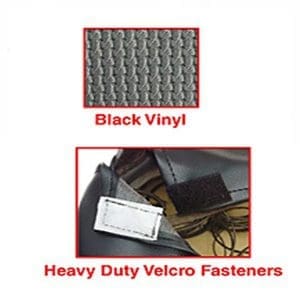 SEAT COVER SET BLACK WEAVE 46-67 - 00-4636-0