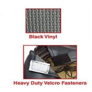 SEAT COVER SET BLACK WEAVE 68-72 - 00-4637-0