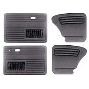 DOOR PANEL SET BLACK WITH POCKETS - 00-4852-0