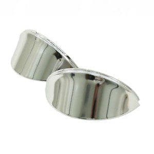 HEADLIGHT EYEBROWS STAINLESS STEEL - 00-6458-0