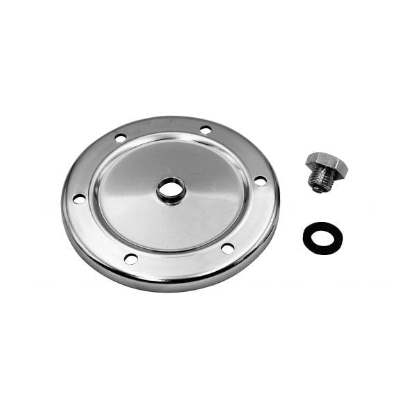 OIL PLATE WITH PLUG CHROME - 00-8964-0