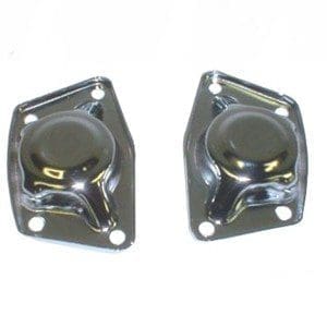 SPRING PLATE CAPS PAIR CHROME - 00-9545-0