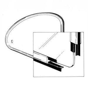 QUARTER WINDOW GLASS TO FRAME SEAL - 113-133A