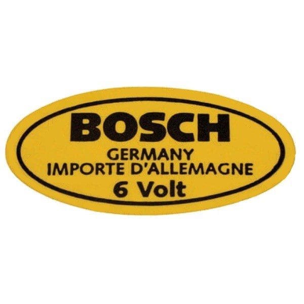STICKER 6V BOSCH COIL - AC853951