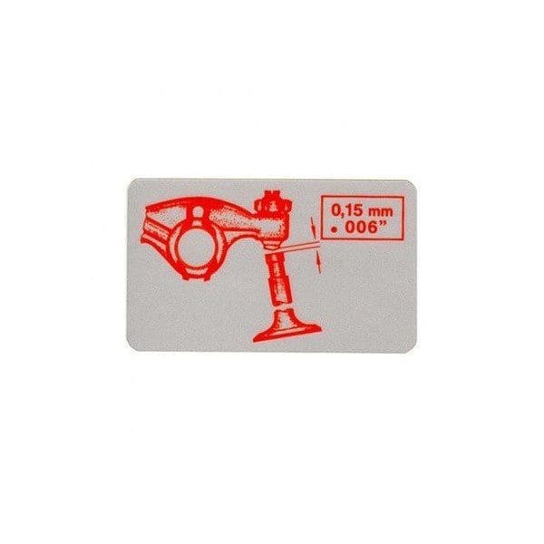 STICKER FOR VALVE SETTING - AC853981