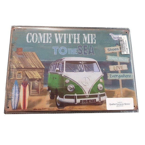 COME WITH ME TO THE SEA SIGN - QAKOMBISIGNTOTHESEA